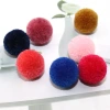 1.5cm high bouncy ball DIY decorative accessories, clothing accessories, colorful high bouncy ball accessories, tassel polyester pom-pom pendant, diy Christmas hat decoration, plush ball Application Scenario